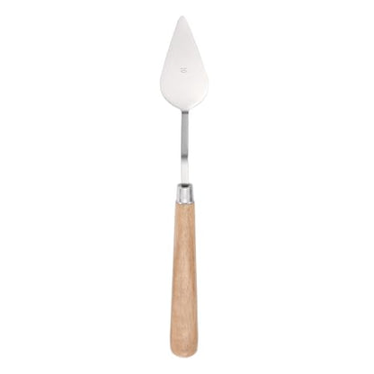 MECCANIXITY HM#10 Palette Knives 29mm Width Stainless Steel Spatula Painting Pallet Knife with Wood Handle for Oil Painting Acrylic Canvas Mixing Spreading - style: HM#10 + 29mm