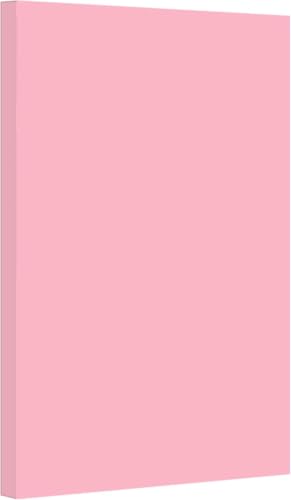 Vellum Bristol Cover 67 Pound, Smooth Finish, 250 Sheets Pack. – Premium Heavyweight Cardstock for Crafting, Printing, and Professional Projects, Acid-Free. (1, Pink, 11"x17") - color: Pink, size: 11"x17"
