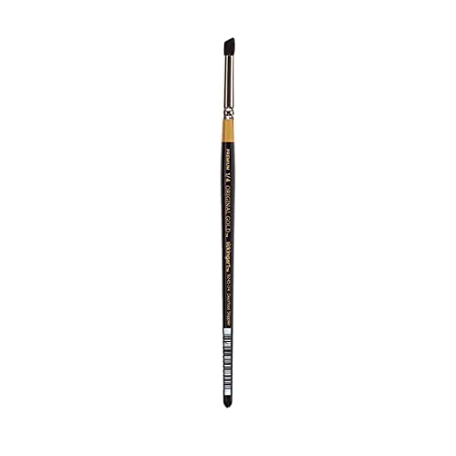 KINGART Premium Original Gold Specialty 9245-1/4 DEERFOOT STIPPLER Series Artist Brush, Natural Hair, Short Handle, for Acrylic, Watercolor, Oil and Gouache Painting, Size 1/4" - size: 1/4