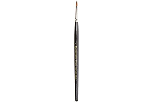 Winsor & Newton Series 7 Kolinsky Sable Brush, Round SH #1,Black | The World's Finest Watercolor Brush, Kolinsky Sable Hair, Rust-proof, Seamless Nickel Plated Ferrules, Hand-Made in England - size: #1, style: Round