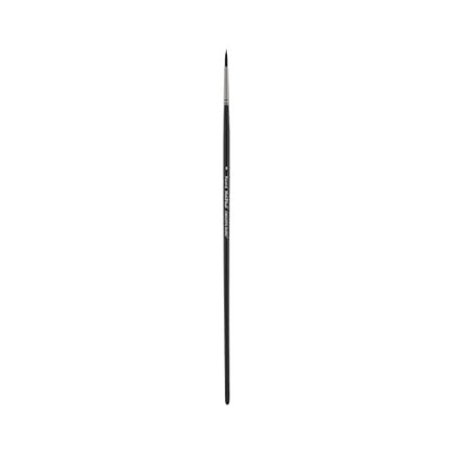 Black Swan Synthetic Red Sable Round Paint Brushes - Round Size # 8 - Professional Quality Long Handle Paint Brushes for Oil, Heavy Body Media and Acrylic - Artists of All Levels - size: Size 8