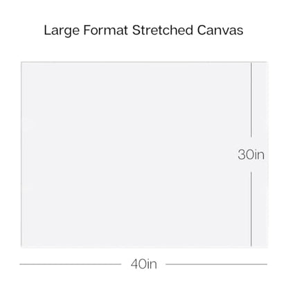 KINGART 814-2 Stretched White Canvas for Painting, 30 x 40 Inch, Pack of 2 - size: 30 x 40 Inch