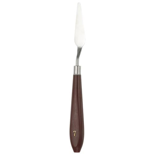 HARFINGTON Palette Knife Painting Tool 2.2" x 0.59" Stainless Steel Art Spatula Pallet Knives Scrapers Tools with Plastic Handle for Acrylic Oil Canvas Mixing Spreading, Red/Silver - size: 2.2" x 0.59"