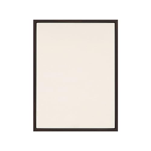 PIXY CANVAS Value Pack of 8x10 Stretched Canvas 1-1/2 (1.5) inch deep and Floater Frame for Your Paintings/Artwork/Wall Art/Wall Decor (Dark Walnut, 8 x 10 inch, Portrait) - color: Dark Walnut, size: 8 x 10 inch