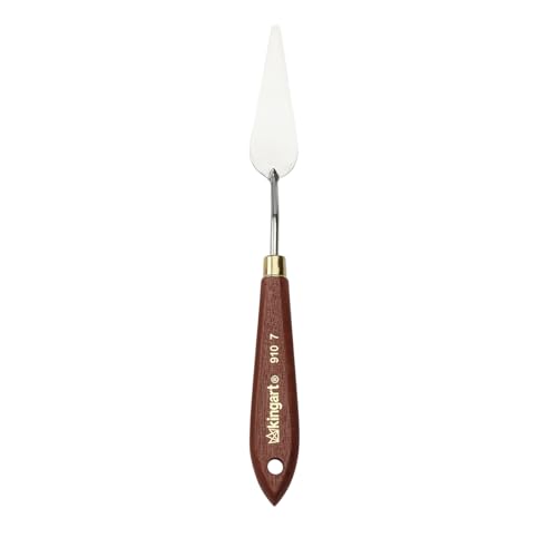 KINGART Medium TROWEL PAINTING KNIFE for Scraping, Mixing and Painting with Oil and Acrylic Paints - size: Medium Trowel
