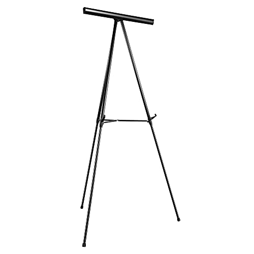 Amazon Basics Height Adjustable Aluminum Flipchart Easel Stand, Portable, for Whiteboard, Flip Chart, Poster Boards, Paper Pads and Signage, 35 x 2 x 28 Inches, Black - style: Lightweight Board Easel