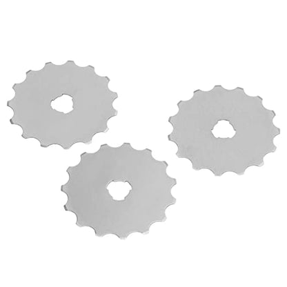 RotaryCutter Blade, 5pcs 45mm Crochet EdgeRotary Cutter Blade With High Wear For Cutting Crafts And Artwork Of Fabric Paper Ect