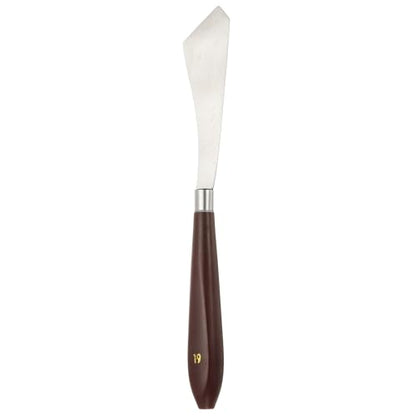 HARFINGTON Palette Knife Painting Tool 3.7" x 0.94" Stainless Steel | Art Spatula, Pallet Knives Scrapers Tools, with Plastic Handle, for Acrylic Oil Canvas Mixing Spreading, Red/Silver
