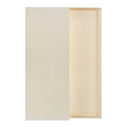 MECCANIXITY 6 Pack Wood Canvas Boards, 8x20 Inch Art Canvases Square Unfinished Wood Panel for Painting, Crafts, DIY Projects, Pouring Art - size: 8x20 Inch