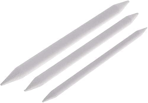 3 Sizes Blending Smudge Stump Stick Art Drawing Tools Deft Art Pencils, Drawing Pencils Sketch White Pens for Artists Students Beginner for Student Artist Charcoal Sketch Drawing Tools