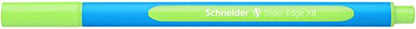 Schneider Slider Edge XB Ballpoint Pen, Box of 10, Light Green (152211) - color: Light Green, size: 1 Count (Pack of 10)