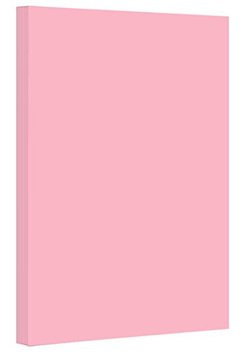 Pink Pastel Color Card Stock | 67Lb Cover Cardstock | 8.5" x 14" Inches | 50 Sheets Per Pack - color: Pink
