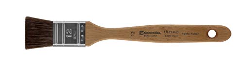 Escoda | Watercolour | Artist Set Pablo Rubén | Size 12,14,14 | 3 Brushes | Synthetic White Toray + Tendo | Round Pointed + Round mop + mottler - color: White/Brown/Black, size: Artist Set