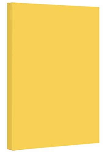 Goldenrod Pastel Color Card Stock | 67Lb Cover Cardstock | 8.5" x 14" Inches | 50 Sheets Per Pack - color: Goldenrod