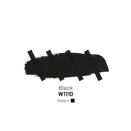 KAMENSKAYA Acrylic Inks for Artists - Black Acrylic Ink, 3.38 Fl Oz (100 ml) | Highly Concentrated, Multifunctional Liquid Acrylic Paint - color: Black