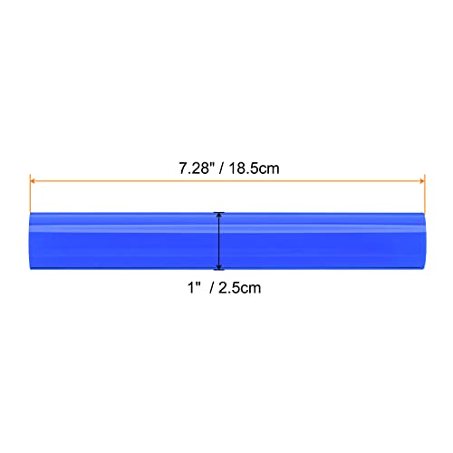 HARFINGTON Acrylic Clay Roller 7.28 Inch x 1 Inch Solid Non-Stick Plastic Round Tube Roller Polymer Clay Rod Fondant Rolling Pin for Shaping, Sculpting, Modeling DIY Crafts, Blue - color: Blue, size: 7.28 Inch x 1 Inch