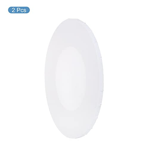 PATIKIL Paint Canvases Panel for Painting, 2 Pack 8x12 Inch Oval Wood Frame Stretched Blank Art Board Panels for Acrylic, Oil, Tempera Painting, White - size: 8x12 Inch