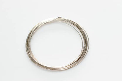 CRAFT WIRE 19 Gauge, 925 Sterling Silver Wire (Round) Dead Soft Made in USA - 5FT | Sterling Silver Wire for Jewelry Making, Wire Wrapping, Solid 925 Sterling Silver, High Quality Made in USA - size: 19 Gauge, style: 5 Feet