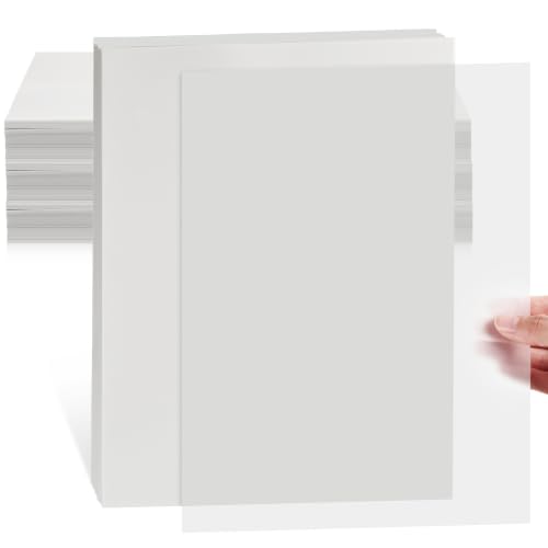 Fainne 300 Sheets Translucent Vellum Paper 8.5 x 11-93GSM Printable Vellum Paper for Wedding Invitations Cards Printing Sketching Tracing Drawing Lantern Envelope