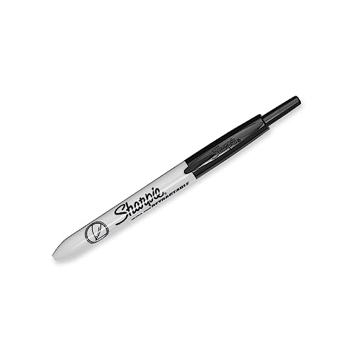 Sharpie Retractable Permanent Markers, Ultra Fine Point, Black, 3 Count - size: 1 Count (Pack of 3)