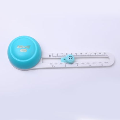 Adjustable Circle Paper Cutter for Precision Crafting | Swivel Metal Blade, Cuts 1-8 Inch Diameters, Ideal for Cards, Scrapbooks & Art Projects, Compact 7x22x5cm Base