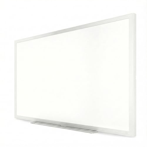 Staples TRU RED Melamine Whiteboard | Dry Erase Board for Wall, White Board with Gray Aluminum Frame, 3 ft x 2 ft - color: Gray, size: 3' x 2', style: Non-Magnetic