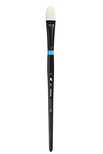 Princeton Aspen Filbert Brush, Synthetic, Long Handle, Size 12, 1 Count - color: Black, size: Size 12