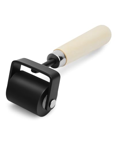 UCEC 1.5in Mini Wooden Brayer for Gluing, Printmaking & Diamond Painting | Mini Wooden Handle Rubber Roller for Wood Glue, Paint, Block Printing & Crafting, Great for Small Projects & Details, 1.5'' - color: 1.5 Inch-Wooden Handle