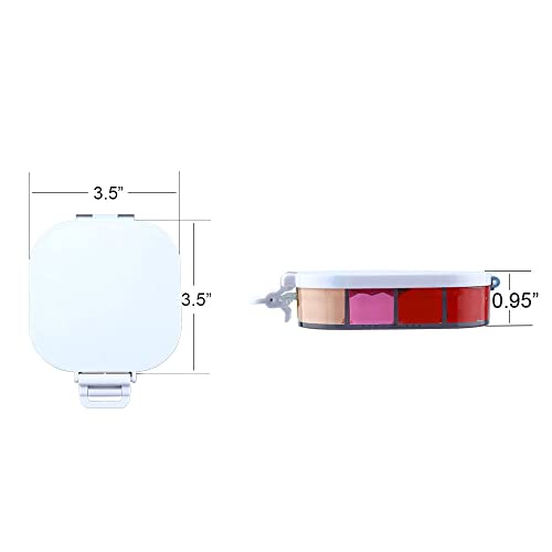 Transon Paint Saver Storage Palette Box 16well Portable Airtight Moisturizing White - color: White
