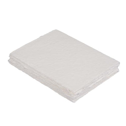 Leather Village Watercolor Paper 13''x9.5'', 400 GSM Cotton, 25 Sheets White - size: 13.5 inches X 9.5 inches