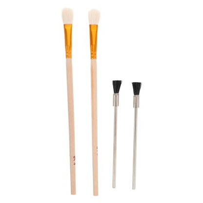Airbrush Cleaning Tools 4Pcs Small Scrub Brushes for Cleaning Airbrush Accessories Nozzles and Parts Maintenance Kit