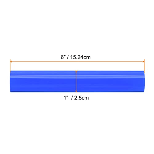 HARFINGTON Acrylic Clay Roller 6 Inch x 1 Inch Solid Non-Stick Plastic Round Tube Roller Polymer Clay Rod Fondant Rolling Pin for Shaping, Sculpting, Modeling DIY Crafts, Blue - color: Blue, size: 6 Inch x 1 Inch