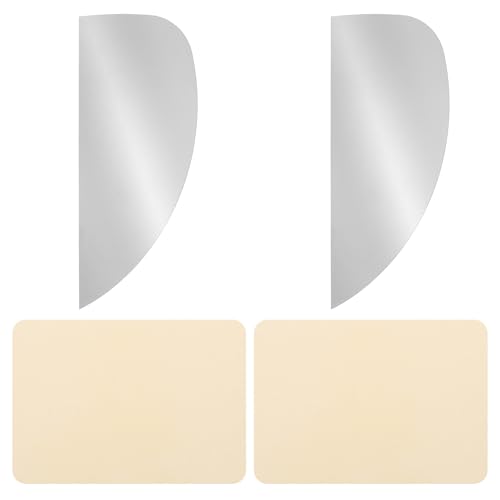 YOKIVE 2Pcs Steel Pottery Tools, Serrated Scraper Clay Ribs 4.67" x 2" Stainless Steel Sculpture Modeling Cutter Ceramic Tools with 2 Beige Chamois Cloth - color: Beige Chamois Cloth