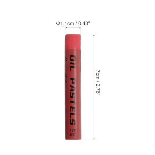 PATIKIL Red Oil Pastels, 12Pcs Soft Oil Crayons Creamy Pastels Stick Art Supplies for Art Painting Drawing Blending Graffiti for Artists Beginners - color: Red