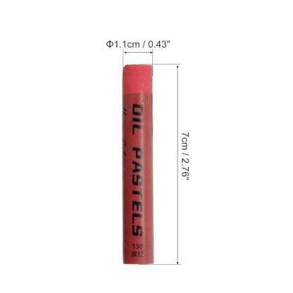 PATIKIL Red Oil Pastels, 12Pcs Soft Oil Crayons Creamy Pastels Stick Art Supplies for Art Painting Drawing Blending Graffiti for Artists Beginners - color: Red