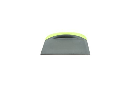 Fox Run Dough and Bowl Scraper, 4.75" Flat Edge Bench Scraper, Green | Durable & Dishwasher Safe Nylong & Silicone Bench Scraper | Easily Scrape Dough, Scrape Bowls & Cut Dough | Baking Gadget - style: Flat Edge Scraper