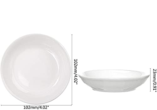 10PCS Round Porcelain Watercolor Paint Palette,Round Ceramic Artist Paint Palette Container Dish for Painting