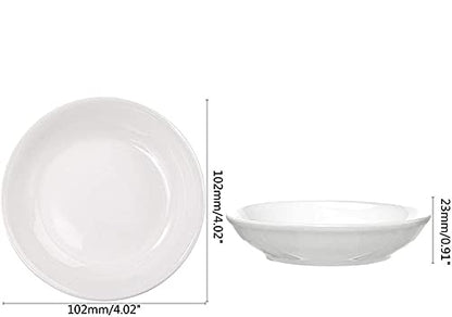 10PCS Round Porcelain Watercolor Paint Palette,Round Ceramic Artist Paint Palette Container Dish for Painting