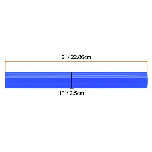 HARFINGTON Acrylic Clay Roller 9 Inch x 1 Inch Solid Non-Stick Plastic Round Tube Roller Polymer Clay Rod Fondant Rolling Pin for Shaping, Sculpting, Modeling DIY Crafts, Blue - color: Blue, size: 9 Inch x 1 Inch