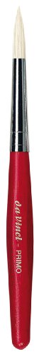 da Vinci Series 358R Primo Hog Bristle Round Brush, Size 12. (358R-12) - color: Red, style: Round Hog Bristle