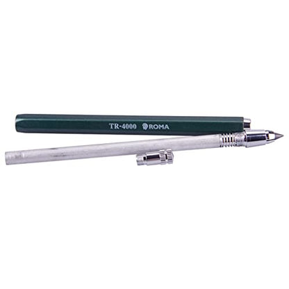 4.0mm Lead Holder Sketching Mechanical Pencil Retractable Drawing Charcoal Pencil Automatic Sketch Pencil with Gift Box for Students Artists Beginners Engineers Graphing Crafting School Art Supplies - color: 4.0mm Green Merchanical Pencil with Gift Box