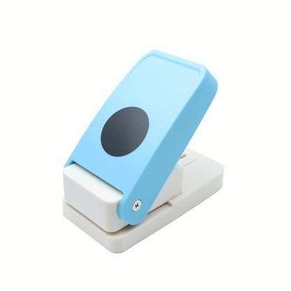 1 Inch Circle Punch Round Craft Lever Handmade Paper Crafting Scrapbooking Cards Candy Color by Random 25.4mm Single Hole - color: 1 inch Circle