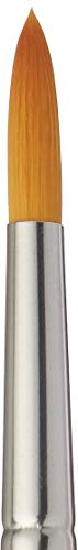 KingArt Original Gold 9040 Series, Premium Artist Brush, Golden TAKLON Round Stroke-Size: 10 - size: 10