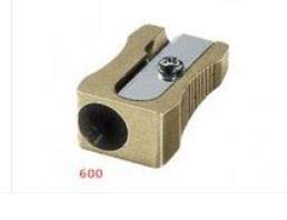 Mobius + Ruppert (M+R) Brass Pencil Sharpener - choose from 4 shapes! Made in Germany - finest in the world! (600 - Single Wedge) - size: 600 - Single Wedge