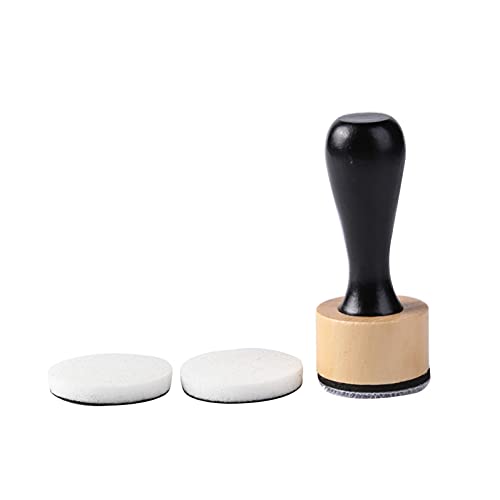Briartw Mini Round Ink Blending Tool with Foams Replacement Refill Foam Set 1 Tool and 12 Foams Scrapbooking Painting Drawing Art Supplies Handle Ink Tools Embossing Stencils - color: 1 PCS Tool and 12 PCS Flat Foams