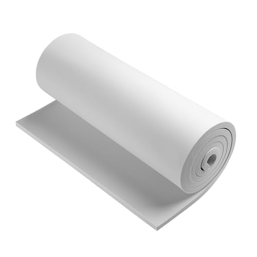 AMZQNART 12mm EVA Foam Sheets Roll 16x59in White for Cosplay DIY 90kg/m3 - color: 16×59in White, size: 12mm-Thick