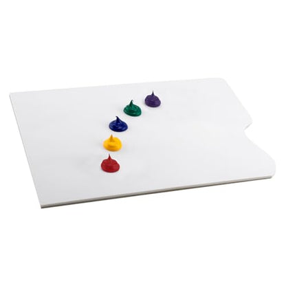 SoHo Urban Artist Disposable White Paper Palette Pads - Thick Paper Palettes for Acrylics, Oils, Watercolors, & More! - No Thumb Hole - 9 x 12