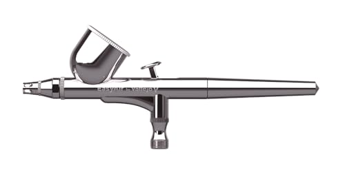 Vallejo - Airbrush EasyAir, Profesional Dual-Action Gravity-Feed System with 0.3mm Nozzles and 0.3 fl.oz. Cup Included, Ultra-Light Alloy Construction, Perfect for Model Building and Miniatures