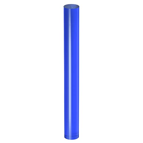 HARFINGTON Acrylic Clay Roller 9 Inch x 1 Inch Solid Non-Stick Plastic Round Tube Roller Polymer Clay Rod Fondant Rolling Pin for Shaping, Sculpting, Modeling DIY Crafts, Blue - color: Blue, size: 9 Inch x 1 Inch