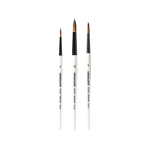 Daler Rowney Graduate Set of 3 Round Synthetic Brushes